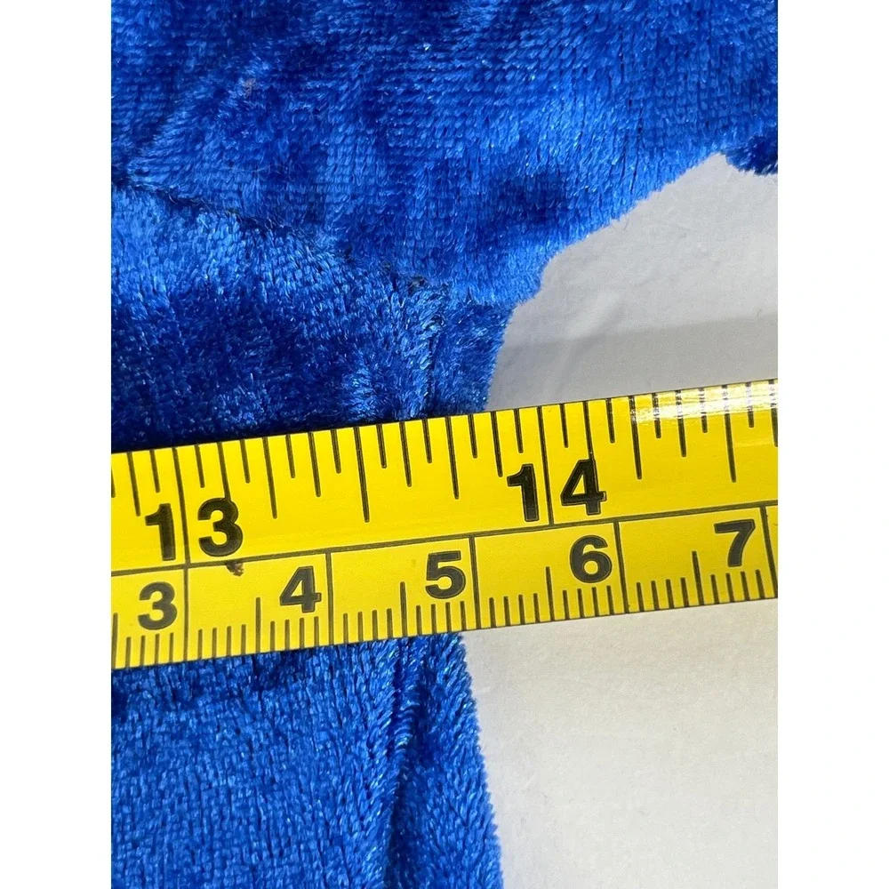 California Costume Regal Princess Dress Blue‎ Velvet Gold Trim Child Medium